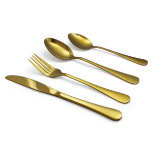 Gold Colored Flatware Set