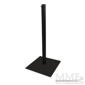 Square Black Stanchion Pair