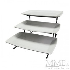 3 Tier Rectangle Serving Tower