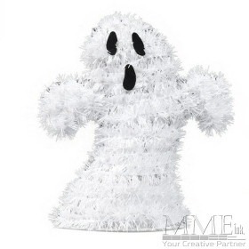 Mini Tinsel Table Decoration Ghost