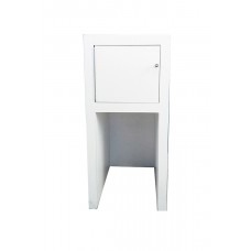 White Display Kiosk with Storage