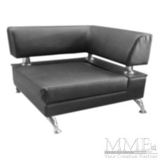 Black Leather Modern Chair