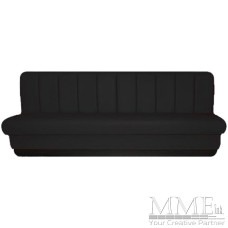 Leather Long Bench Black
