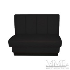 Leather Single Bench Black