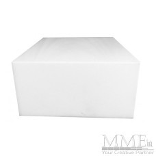 White Lucite Cocktail Table