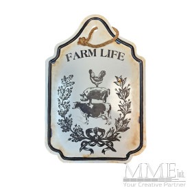 Farm Life Vintage Metal Sign
