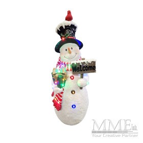 Pre Lit Snowman Welcome