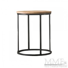 Round Wood Side Table
