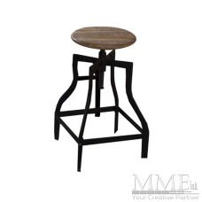 Rustic Swivel Stool