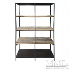 Rustic Wood Shelf Back Bar