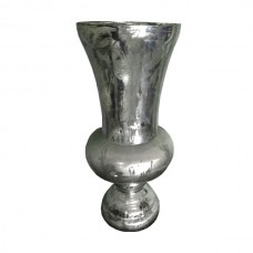 Silver Cracked Vase