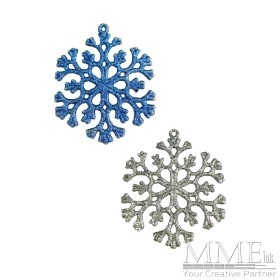 Small Metallic Snowflakes