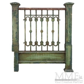 Tall Wooden Fence Section