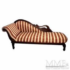 Victorian Striped Chaise