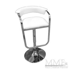 White Cosmo Swivel Bar Stool