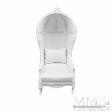 White Hood Chair