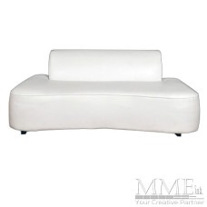White Mona Love Seat