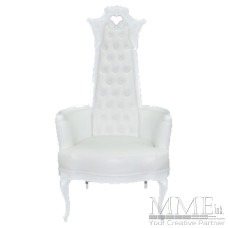 White Throne Chair