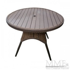 Wood and Wicker Table