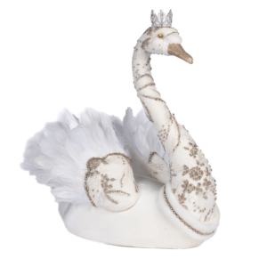 Plume Sparkle Swan White